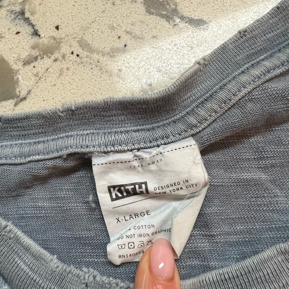 KITH Distressed Tee